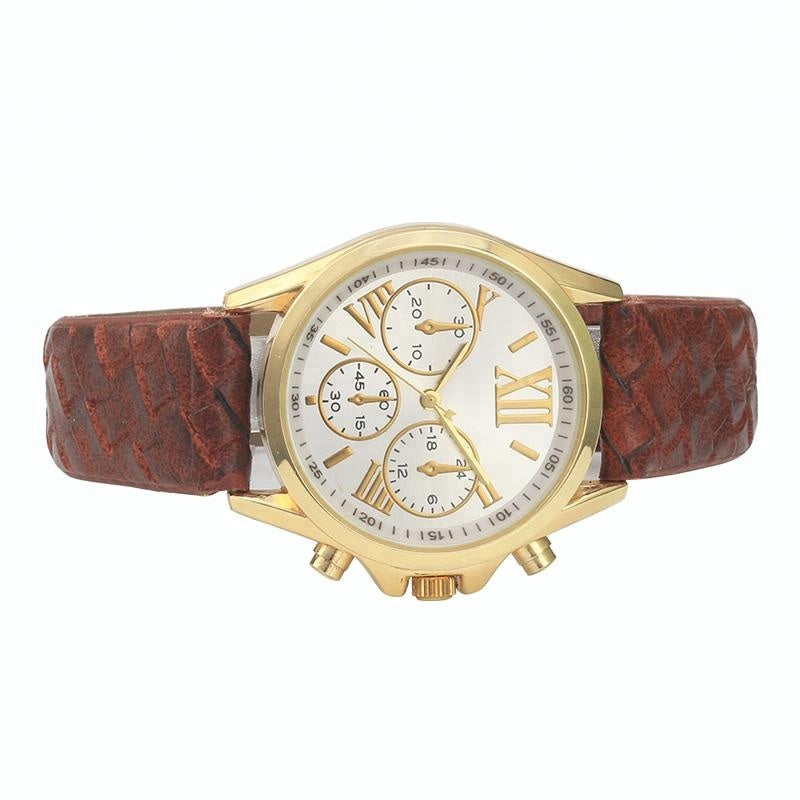 Women’s Leather Quartz Watch