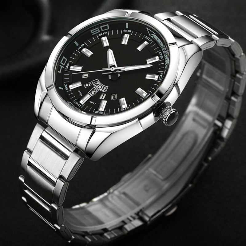 Men’s 43mm Luxury Quartz Chronograph Watch